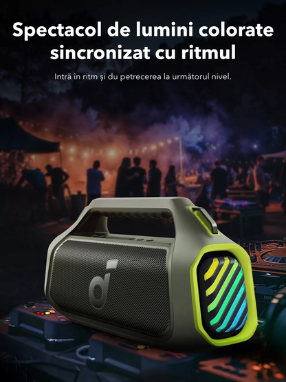 Prijenosni Bluetooth zvučnik Anker SoundCore Boom 2 Plus Nova Verzija, 140W, TWS, RGB, Vodootporan, Zeleni A3134062