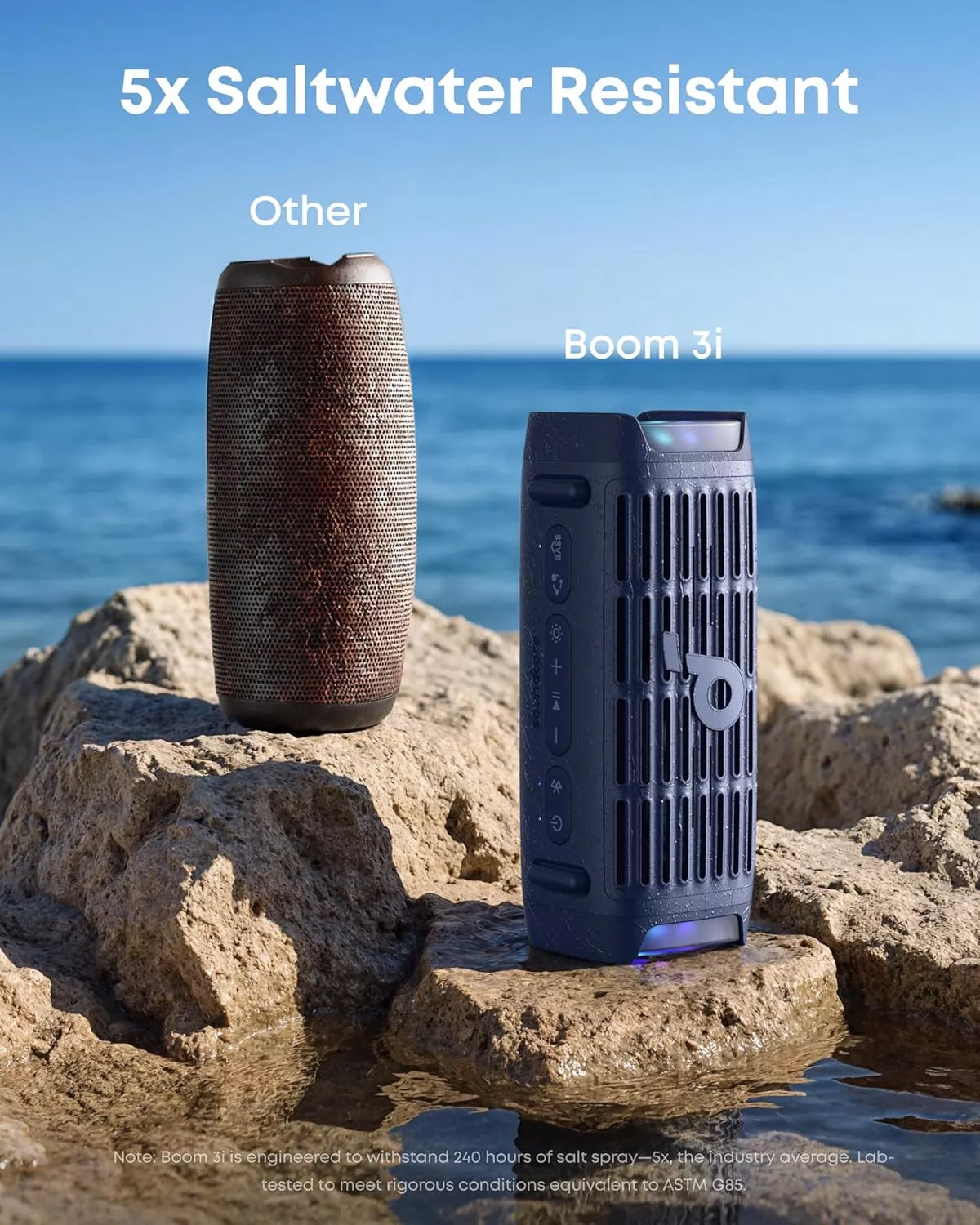 Prijenosni Bluetooth zvučnik Anker SoundCore Boom 3i, 50W, RGB, Vodootporan, Plavi D5100030