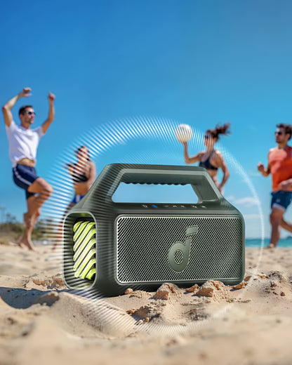 Prijenosni Bluetooth zvučnik Anker SoundCore Boom 2 Nova Verzija, 80W, TWS, RGB, Vodootporan, Zeleni A3138062