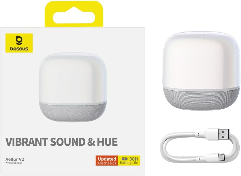 Prijenosni Bluetooth zvučnik Baseus AeQur V2, bijeli
