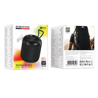 Prijenosni Bluetooth zvučnik Borofone BR102 Gratificado, 5W, TWS, Crna