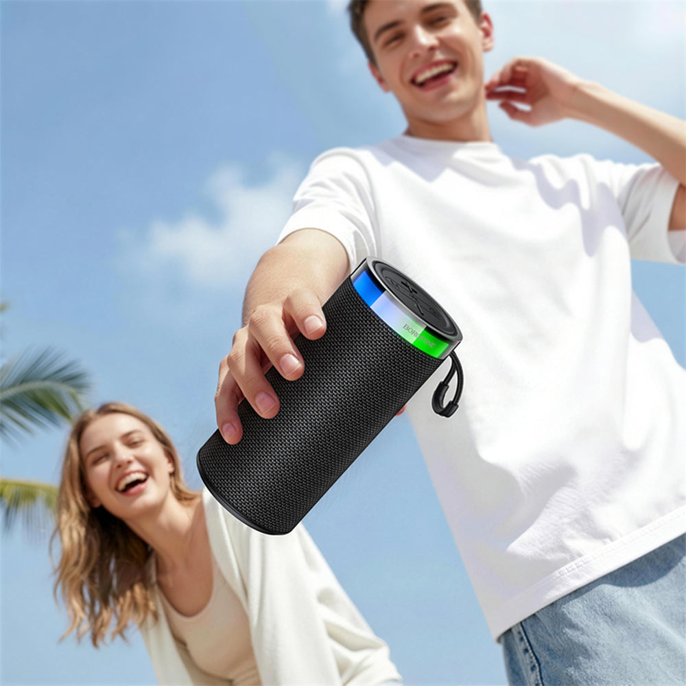 Prijenosni Bluetooth zvučnik Borofone BR105 Loud, 10W, TWS, RGB, Siva