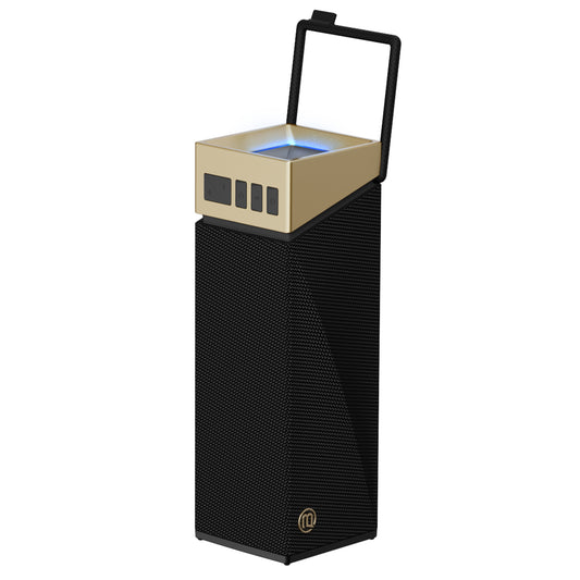 Prijenosni Bluetooth zvučnik Bugani Brief TT, 60W, RGB, Vodootporan, Crno Zlatni