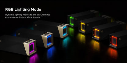 Prijenosni Bluetooth zvučnik Bugani Brief TT, 60W, RGB, Vodootporan, Crno Zlatni