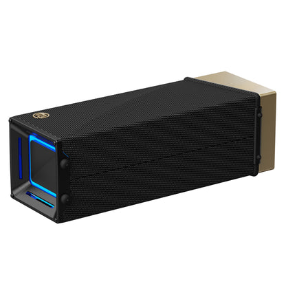 Prijenosni Bluetooth zvučnik Bugani Brief TT, 60W, RGB, Vodootporan, Crno Zlatni