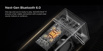 Prijenosni Bluetooth zvučnik Bugani Brief TT, 60W, RGB, Vodootporan, Crno Zlatni