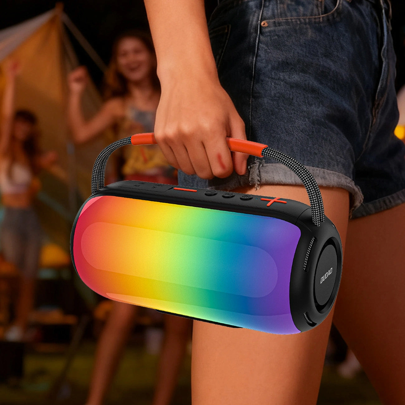 Prijenosni Bluetooth zvučnik Dudao Y21, 2 x 5W, TWS, RGB, Crni