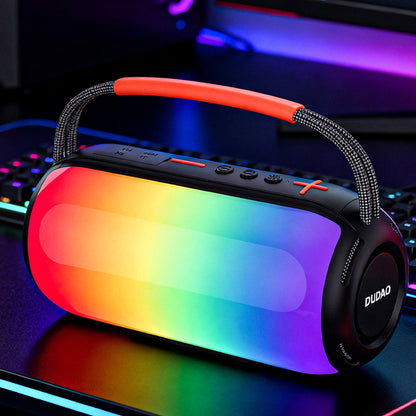 Prijenosni Bluetooth zvučnik Dudao Y21, 2 x 5W, TWS, RGB, Crni