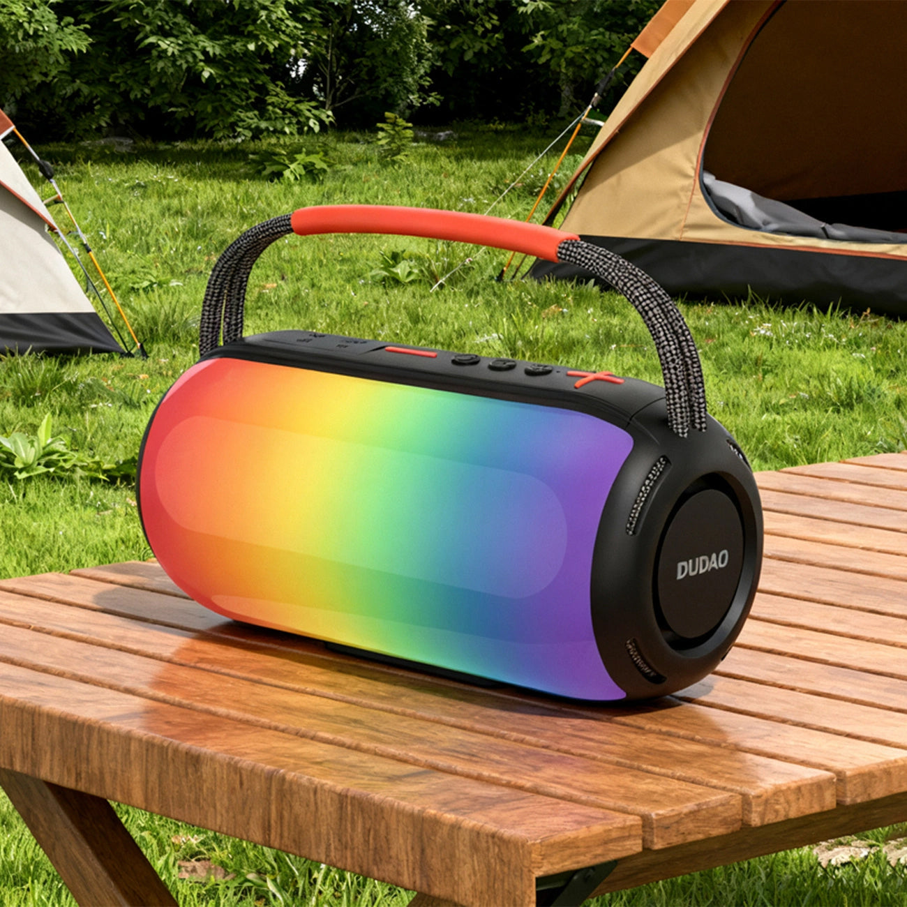 Prijenosni Bluetooth zvučnik Dudao Y21, 2 x 5W, TWS, RGB, Crni