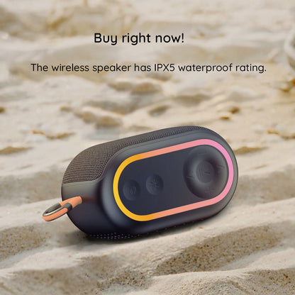 Prijenosni Bluetooth zvučnik HAVIT SK809BT, 7W, RGB, Vodootporan, Crni