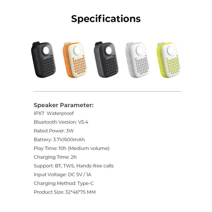 Prijenosni Bluetooth zvučnik HAVIT SK868BT, 5W, Vodootporan, Crni