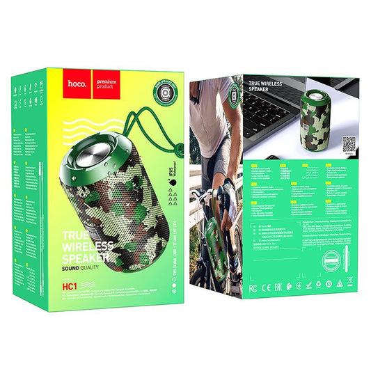 Prijenosni Bluetooth zvučnik HOCO HC1, 5W, TWS, Vodootporan, Kamuflaža