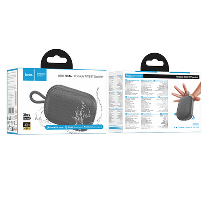 Prijenosni Bluetooth zvučnik HOCO HC46, 7W, TWS, Siva