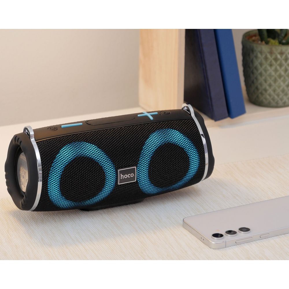 Prijenosni Bluetooth zvučnik HOCO HC12, 10W, RGB, vodootporan, crni