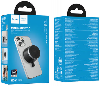 Prijenosni Bluetooth zvučnik HOCO HC43 Mini Magnetic, 8W, TWS, Crni