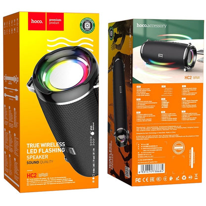 Prijenosni Bluetooth zvučnik HOCO HC2, 2 x 5W, TWS, RGB, Crni