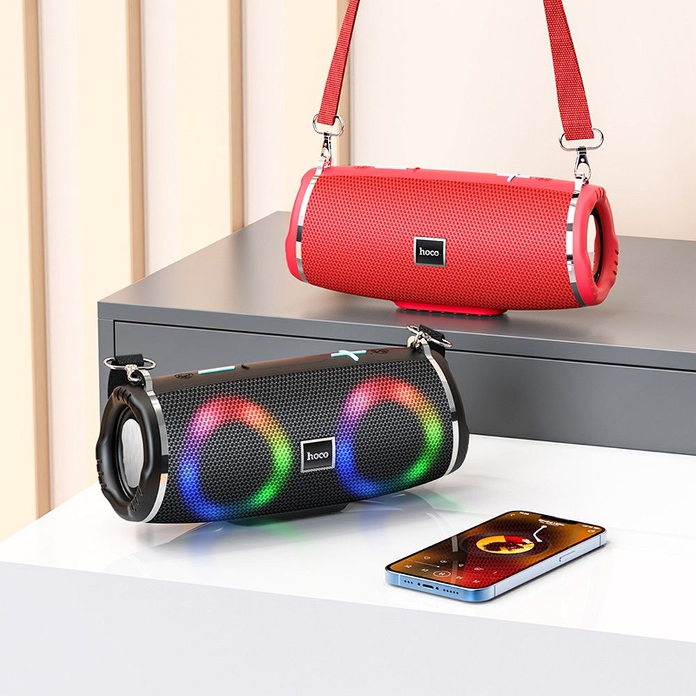 Prijenosni Bluetooth zvučnik HOCO HC12, 10W, RGB, vodootporan, crni