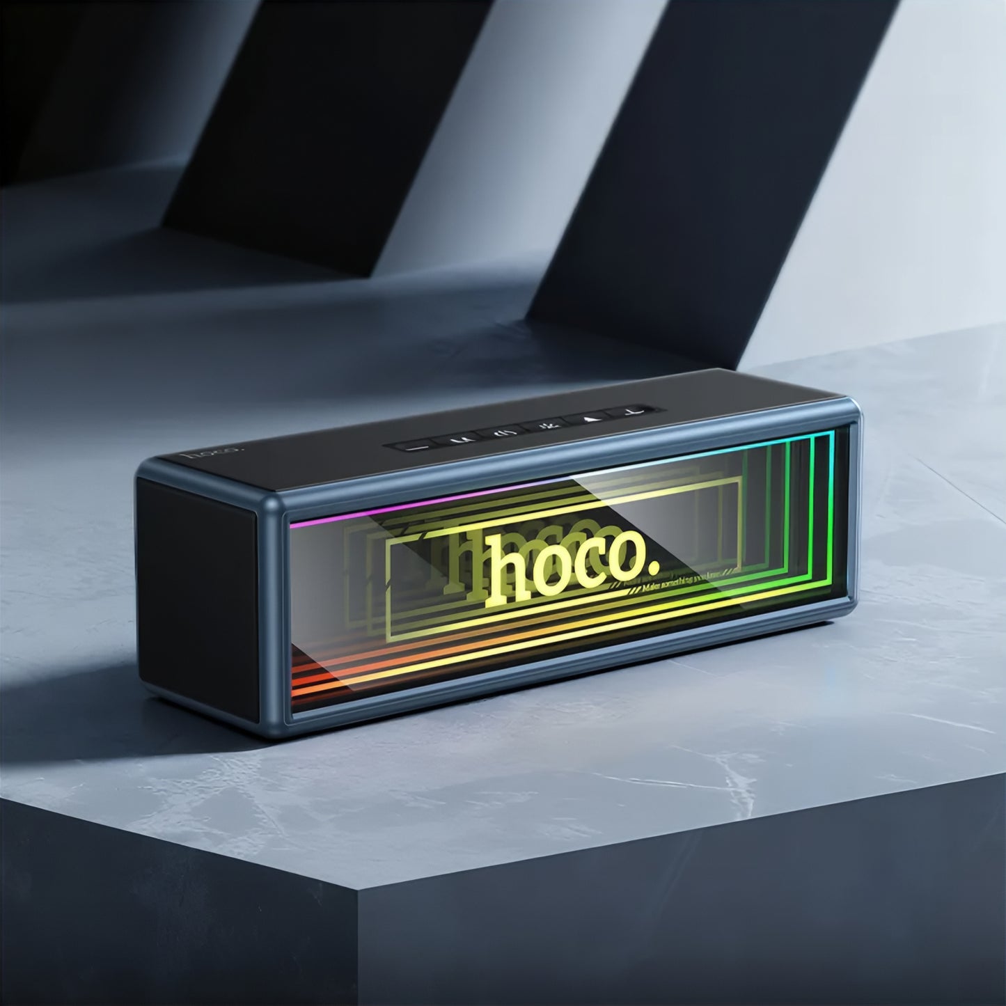 Prijenosni Bluetooth zvučnik HOCO HC40, 2 x 10W, TWS, RGB, Crni