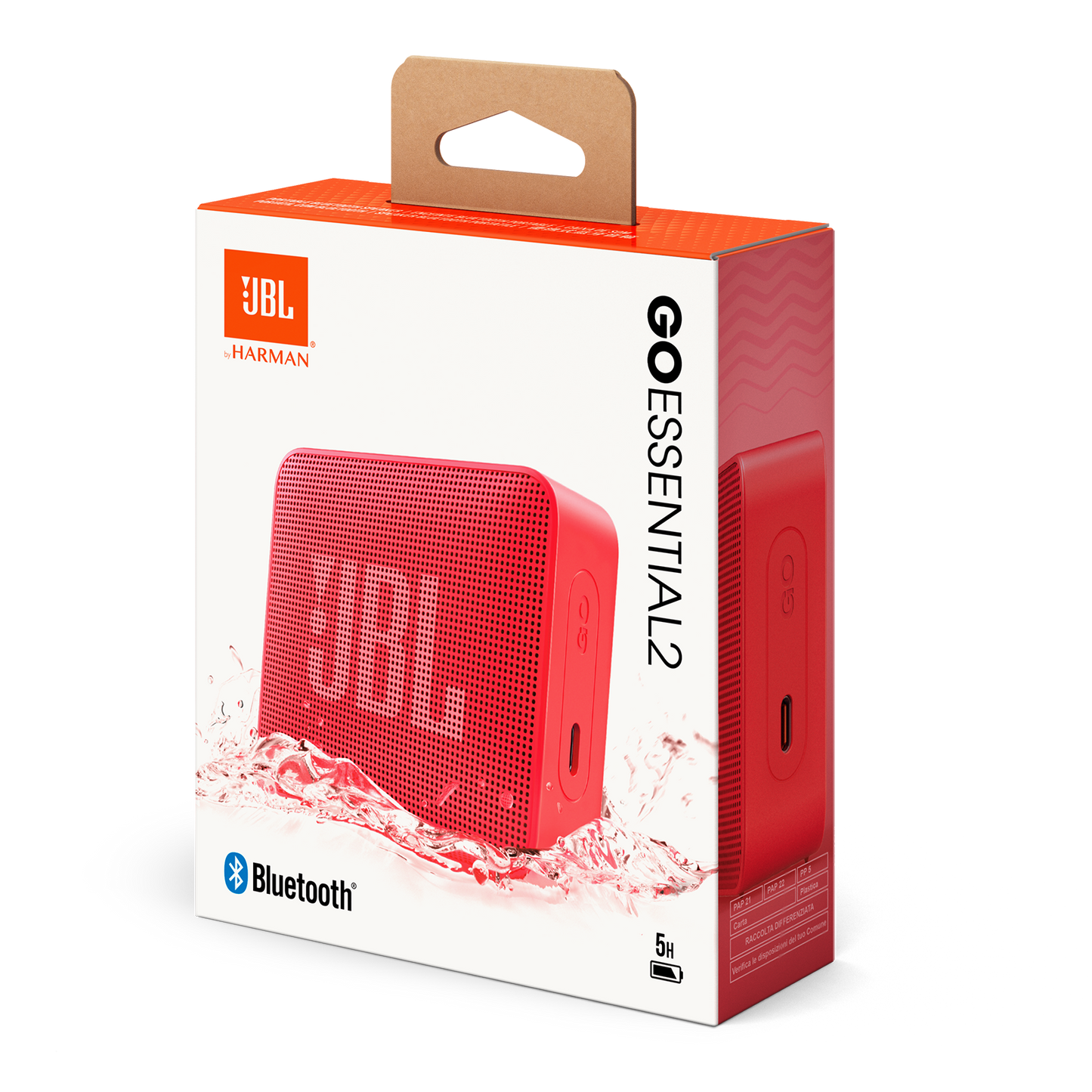 Prijenosni Bluetooth zvučnik JBL Go Essential 2, 3.1W, Pro Sound, Vodootporan, Crveni JBLGOES2REDCN
