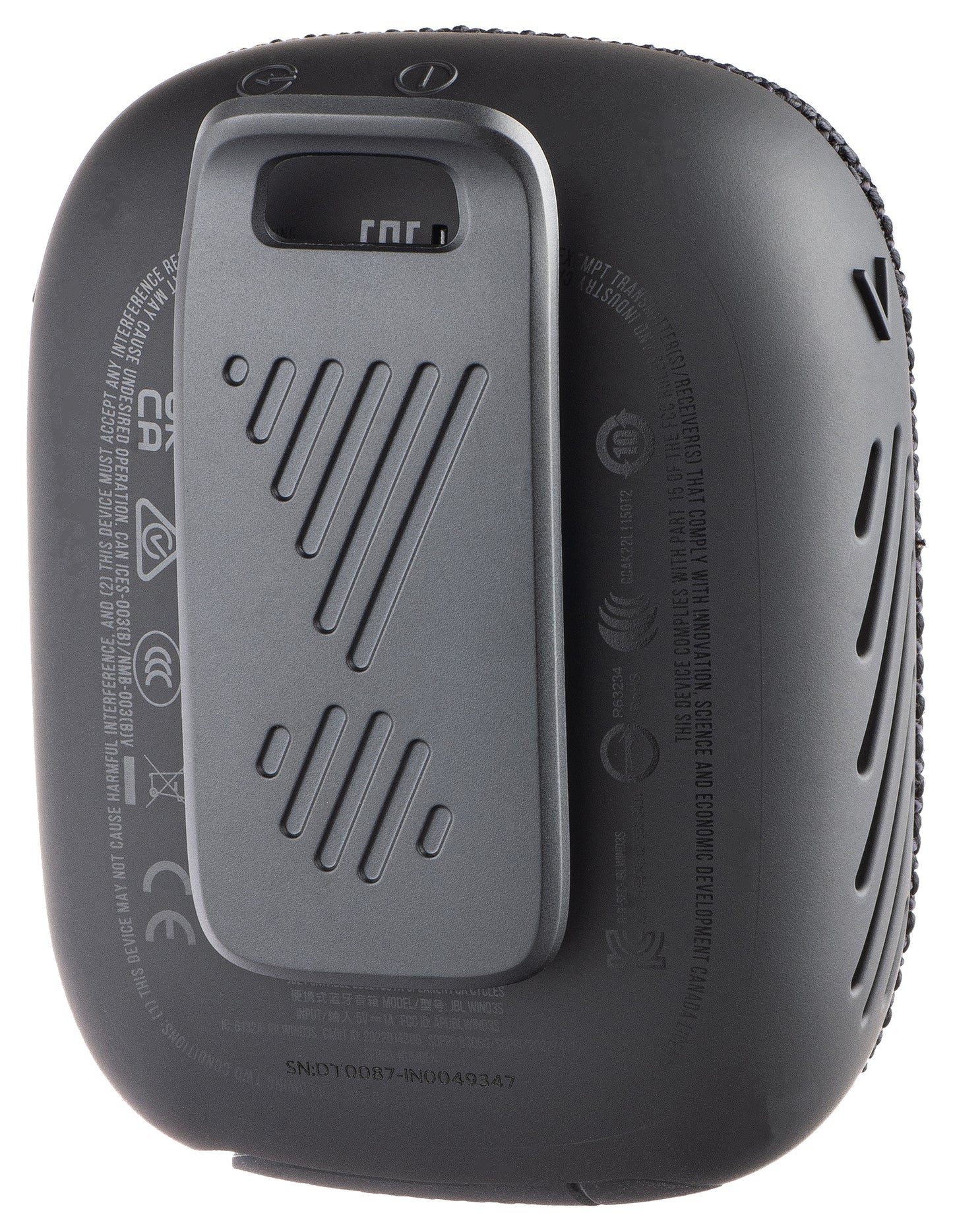 Prijenosni Bluetooth zvučnik JBL Wind 3, 5W, Vodootporan, Crni JBLWIND3