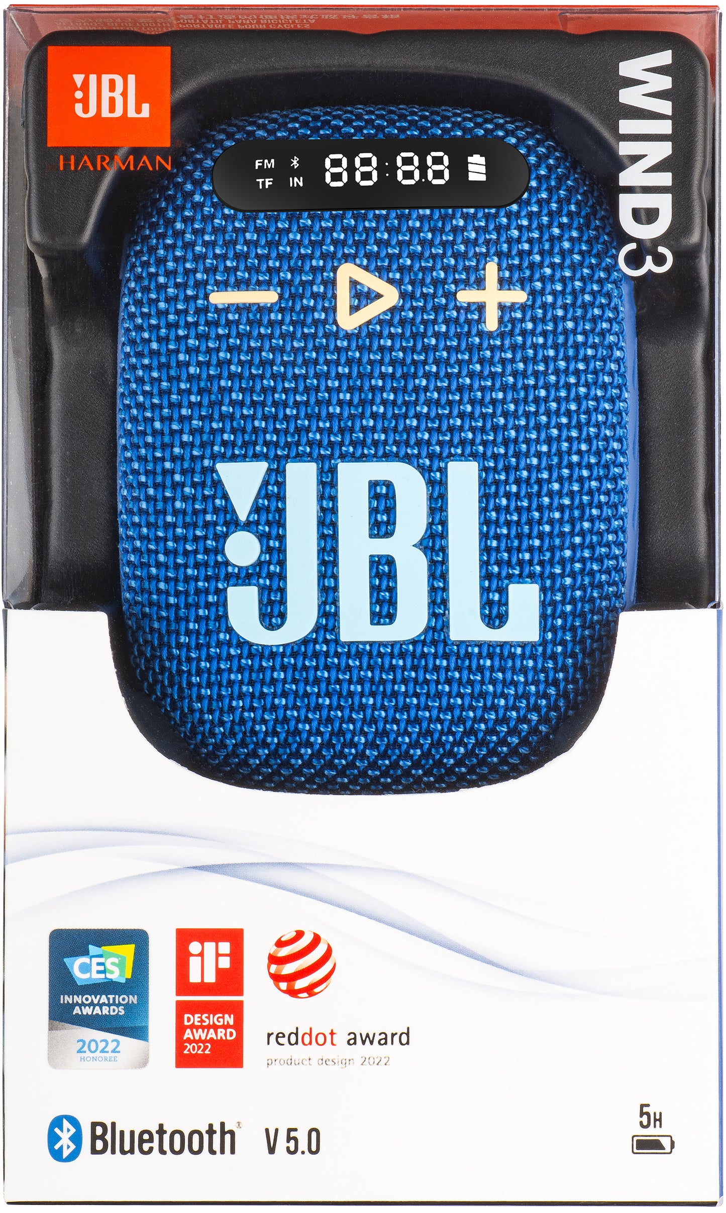 Prijenosni Bluetooth zvučnik JBL Wind 3, 5W, Vodootporan, Plavi JBLWIND3BLU
