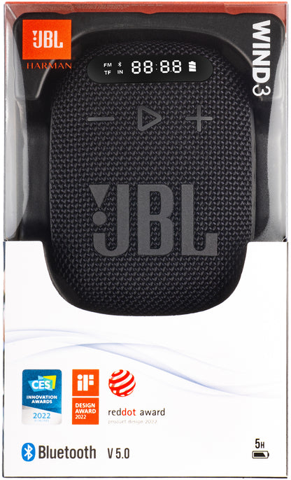 Prijenosni Bluetooth zvučnik JBL Wind 3, 5W, Vodootporan, Crni JBLWIND3