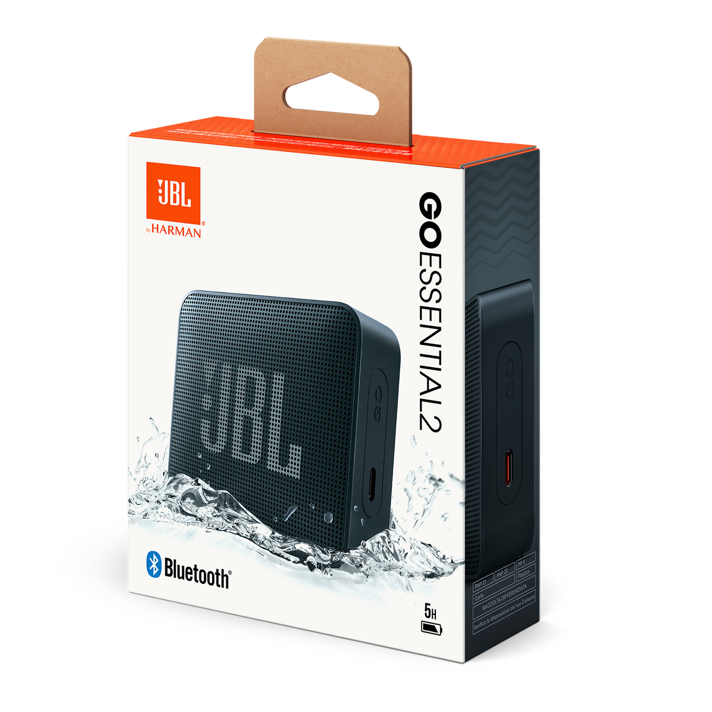 Prijenosni Bluetooth zvučnik JBL Go Essential 2, 3.1W, Pro Sound, Vodootporan, Crni JBLGOES2BLKCN