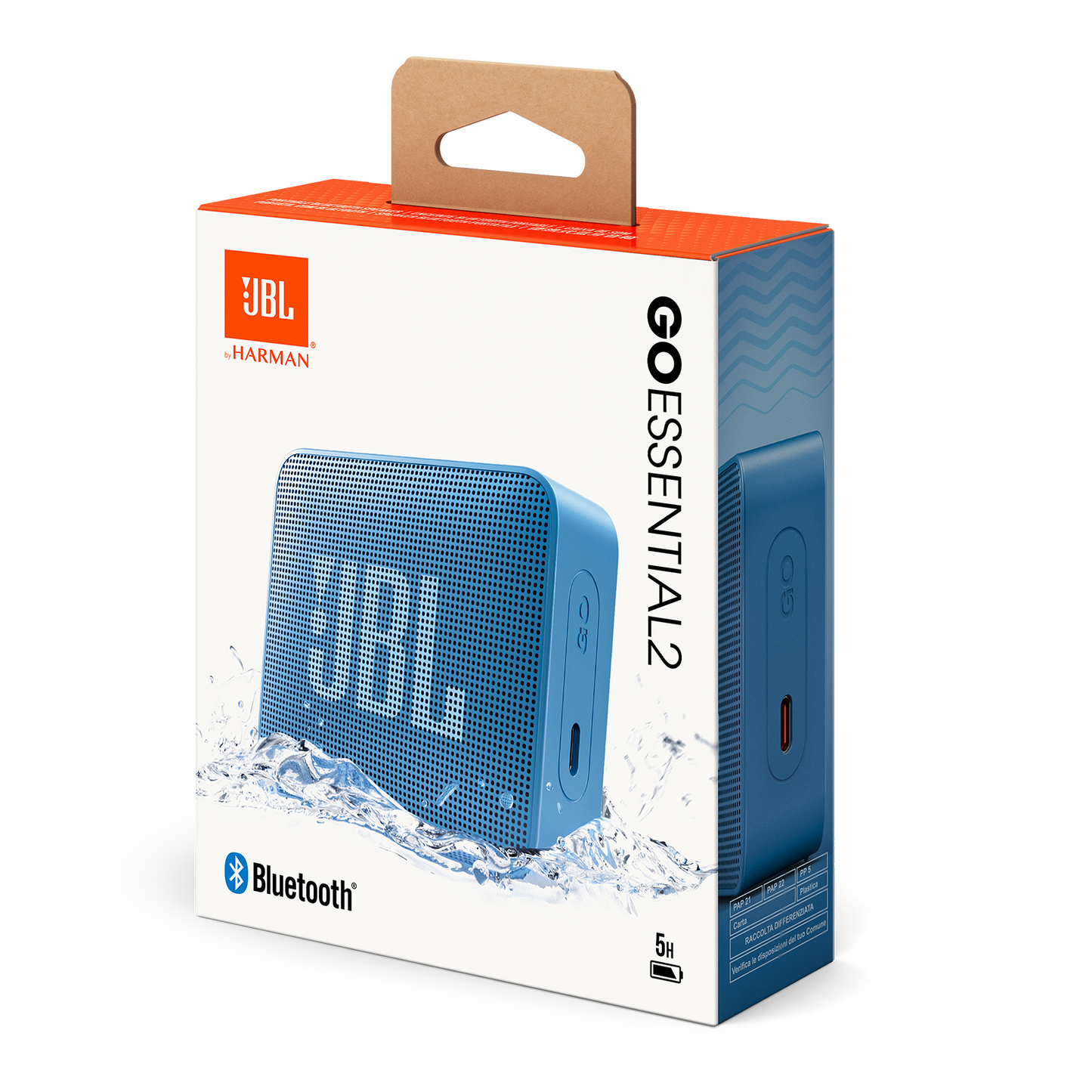 Prijenosni Bluetooth zvučnik JBL Go Essential 2, 3.1W, Pro Sound, Vodootporan, Plavi JBLGOES2BLUCN