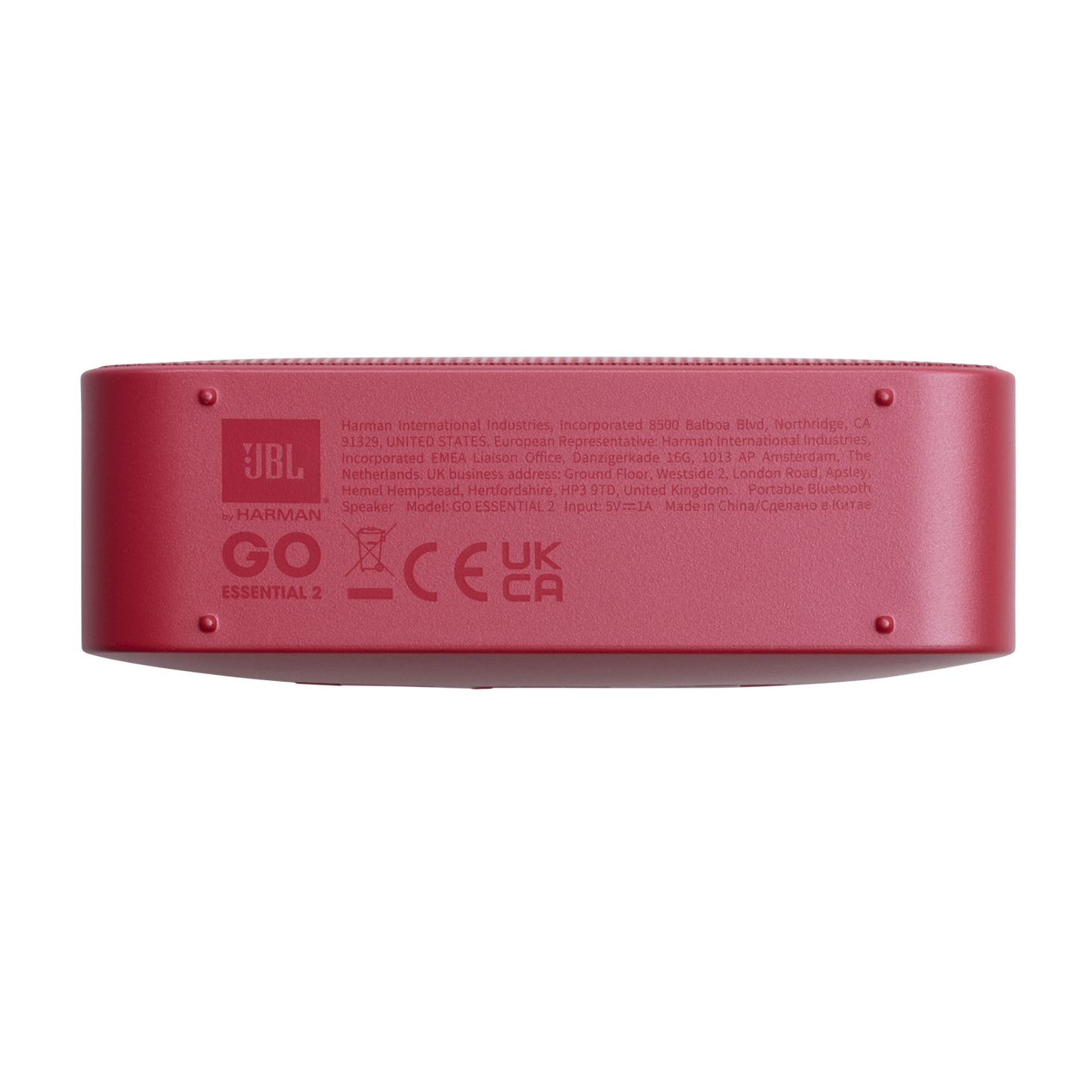 Prijenosni Bluetooth zvučnik JBL Go Essential 2, 3.1W, Pro Sound, Vodootporan, Crveni JBLGOES2REDCN