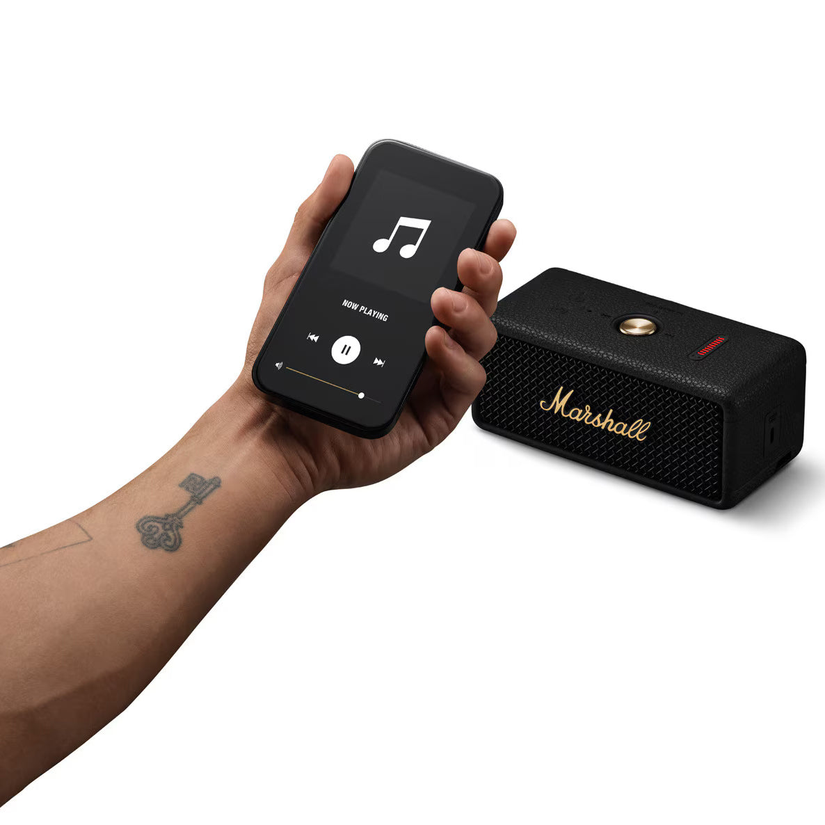 Prijenosni Bluetooth zvučnik Marshall Emberton II, 20W, Vodootporan, Crno-Zlatni