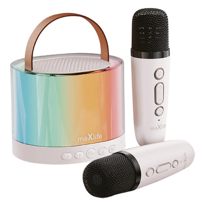 Prijenosni Bluetooth zvučnik MaXlife MXKS-200 Karaoke, 5W, Bijeli
