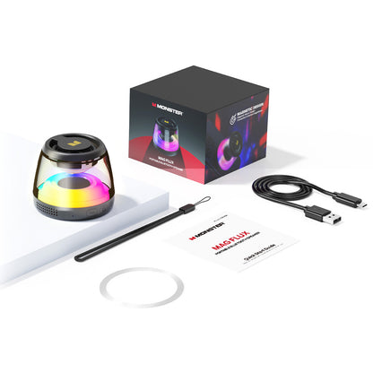 Prijenosni Bluetooth zvučnik Monster Mag Flux, 5W, TWS, RGB, Crna