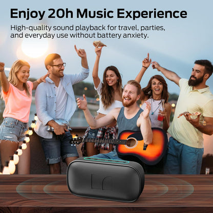 Prijenosni Bluetooth zvučnik Monster S150, 14W, TWS, RGB, Vodootporan, Crni