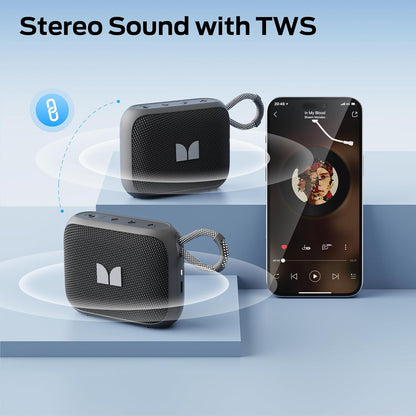 Prijenosni Bluetooth zvučnik Monster S520, 5W, TWS, RGB, Vodootporan, Crna