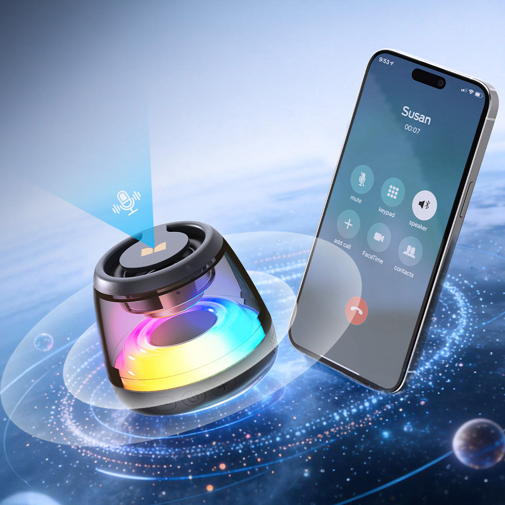 Prijenosni Bluetooth zvučnik Monster Mag Flux, 5W, TWS, RGB, Crna