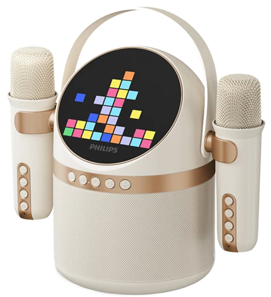 Prijenosni Bluetooth zvučnik Philips, 10W, Karaoke, Bež TAS2509WT/00