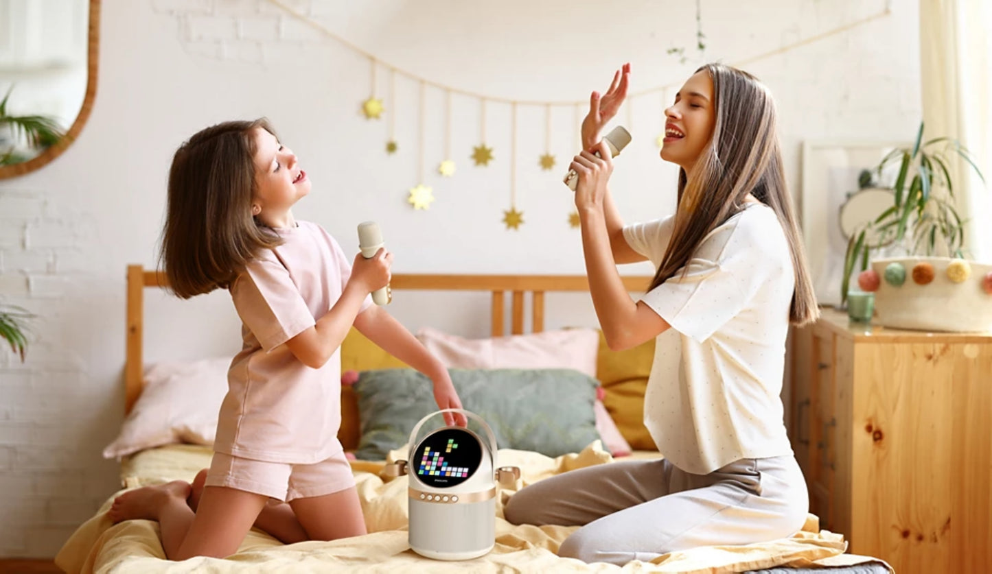 Prijenosni Bluetooth zvučnik Philips, 10W, Karaoke, Bež TAS2509WT/00