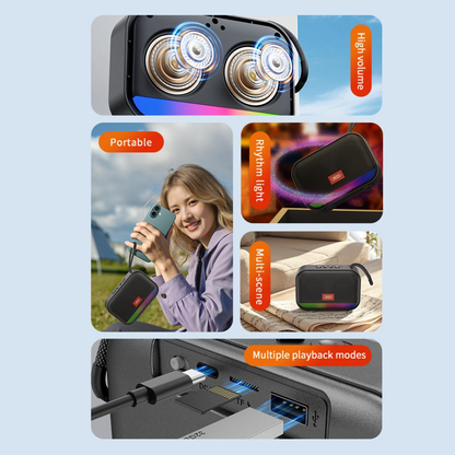 Prijenosni Bluetooth zvučnik XO Design F66, 5W, RGB, Crni
