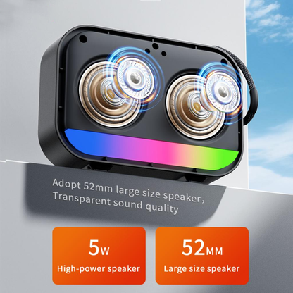 Prijenosni Bluetooth zvučnik XO Design F66, 5W, RGB, Crni