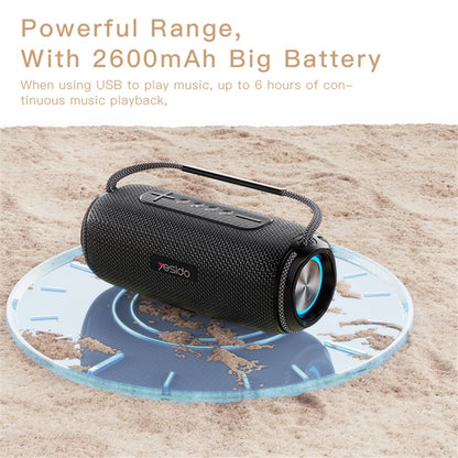 Prijenosni Bluetooth zvučnik Yesido YSW11, 40W, RGB, Vodootporan, Crni
