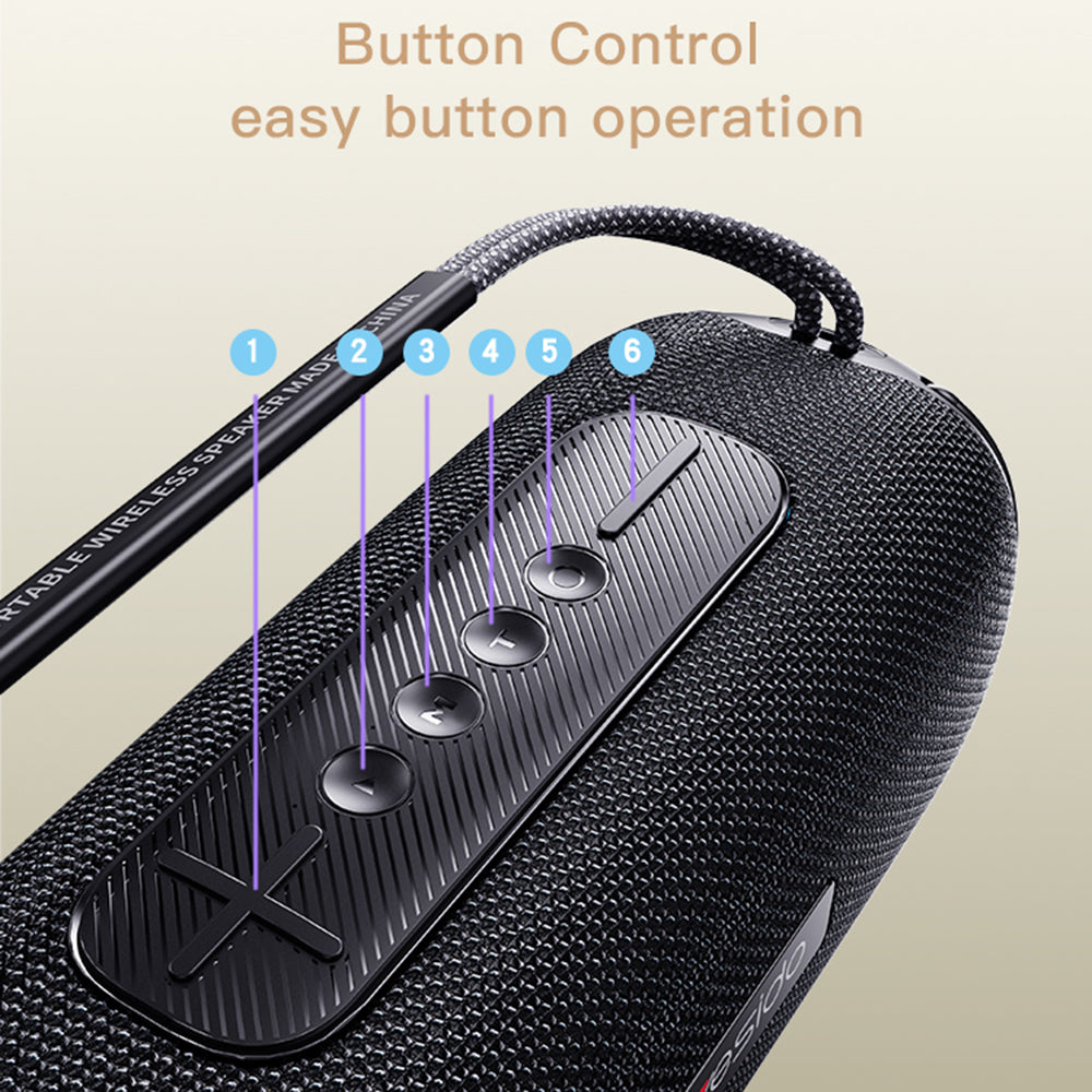 Prijenosni Bluetooth zvučnik Yesido YSW11, 40W, RGB, Vodootporan, Crni