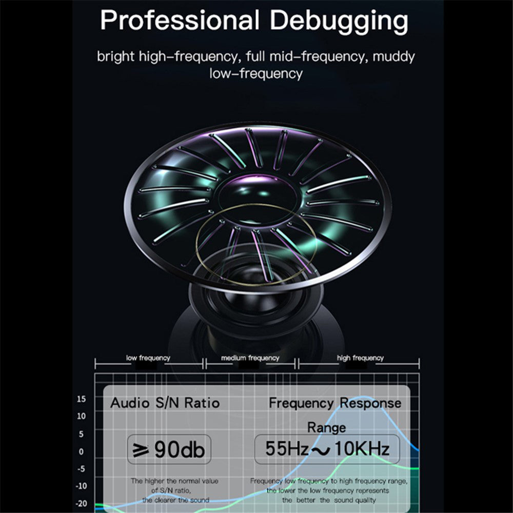 Prijenosni Bluetooth zvučnik Yesido YSW14, 5W, RGB, Plavi