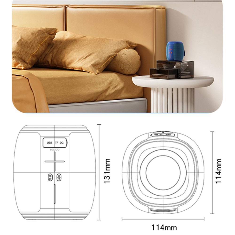 Prijenosni Bluetooth zvučnik Yesido YSW14, 5W, RGB, Plavi