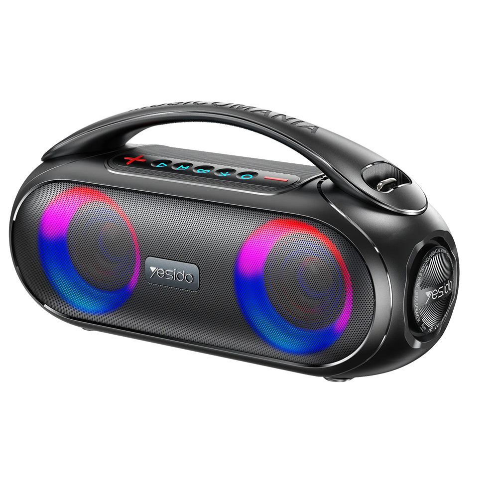 Prijenosni Bluetooth zvučnik Yesido YSW19, 40W, RGB, vodootporan, crni