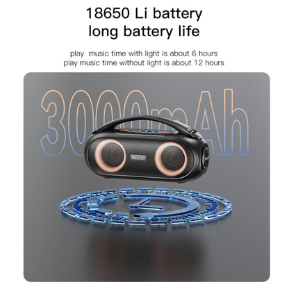 Prijenosni Bluetooth zvučnik Yesido YSW19, 40W, RGB, vodootporan, crni