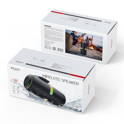 Prijenosni Bluetooth zvučnik Yesido YSW22, 30W, RGB, vodootporan, crni