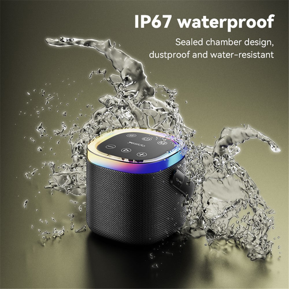 Prijenosni Bluetooth zvučnik Yesido YSW25, 5W, RGB, Crni