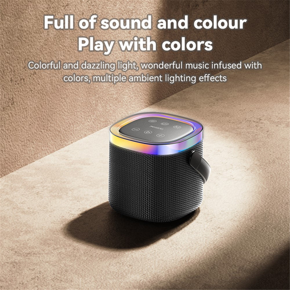 Prijenosni Bluetooth zvučnik Yesido YSW25, 5W, RGB, Crni