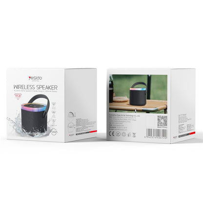 Prijenosni Bluetooth zvučnik Yesido YSW25, 5W, RGB, Crni