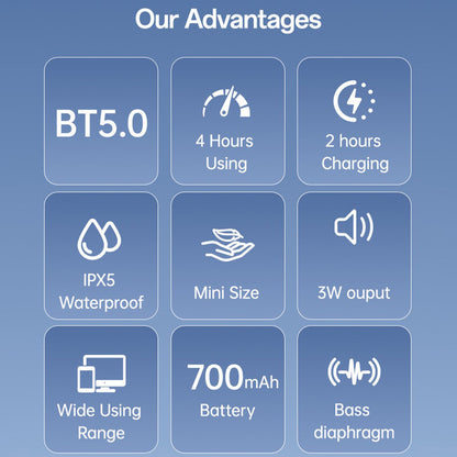 Bluetooth zvučnik Yesido YSW30, 3W, Vodootporan, Crni